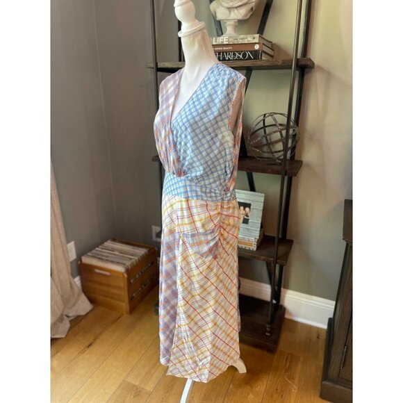 Veronica Beard Wixson Dress Multicolor Womens Size 12 - Picture 8 of 13